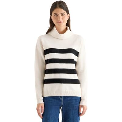 Cecil Softer Rollkragenpullover Light Greige Melange XXL Cecil Softer Rollkragenpullover Light Greige Melange XXL