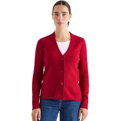 Cecil Cardigan mit Strukturdetail Beaujolais red XXL Cecil Cardigan mit Strukturdetail Beaujolais red XXL