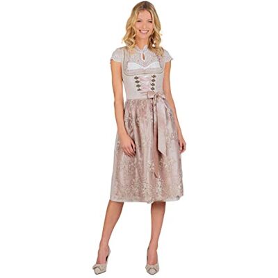 Stockerpoint Damen Dirndl Loretta Kleid f r besondere Anl sse, Taupe, 46 EU Stockerpoint Damen Dirndl Loretta Kleid f r besondere Anl sse, Taupe, 46 EU