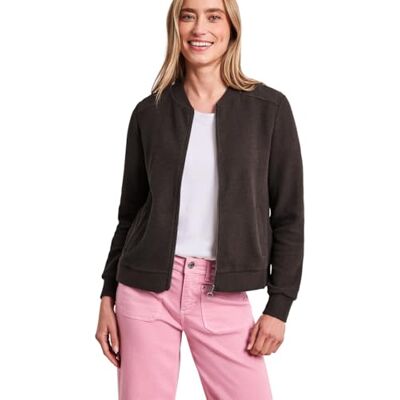 Street One Blouson mit Zipper und Struktur Espresso Brown 34 Street One Blouson mit Zipper und Struktur Espresso Brown 34