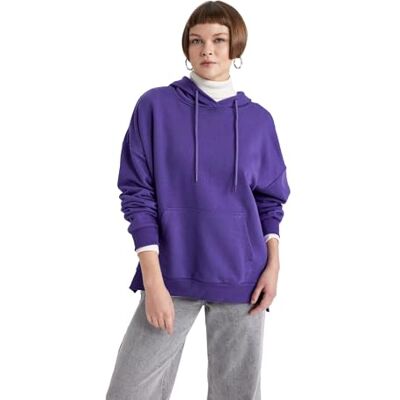 DeFacto Damen Pullover Modischer Hoodie Sweatshirt und Kapuzenpullover für Damen Auswahl an Hoodies DeFacto Damen Pullover Modischer Hoodie Sweatshirt und Kapuzenpullover für Damen Auswahl an Hoodies