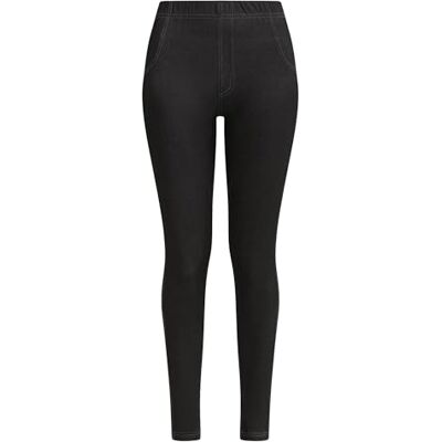 DIM Damen Leggings in Jeansoptik mit Relax & Go Taschen x1 DIM Damen Leggings in Jeansoptik mit Relax & Go Taschen x1