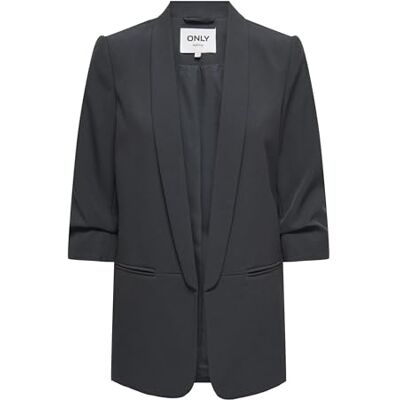 ONLY Damen Blazer Onlelly 3/4 Life Blazer TLR Noos, Blue Graphite,34 ONLY Damen Blazer Onlelly 3/4 Life Blazer TLR Noos, Blue Graphite,34