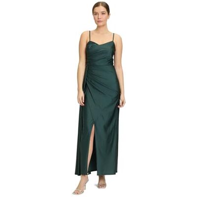 Vera Mont Damen Abendkleid mit Schmucksteinen 42, Dusty Slate Vera Mont Damen Abendkleid mit Schmucksteinen 42, Dusty Slate
