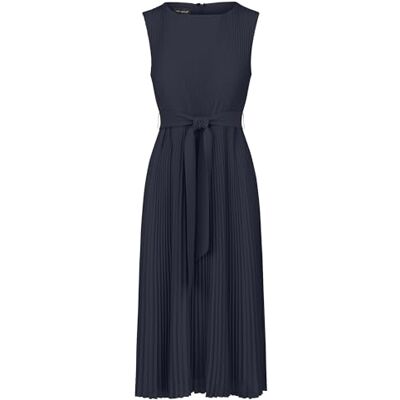 Apart Damen Plissee-Midikleid, ärmelloses Chiffonkleid, Rundhalsausschnitt, hohe Taille mit Gürtel, fließender A-Linien-Rock, Abendkleid für Partys, Outfit für Hochzeitsgäste, Cocktailkleid Apart Damen Plissee-Midikleid, ärmelloses Chiffonkleid, Rundhalsausschnitt, hohe Taille mit Gürtel, fließender A-Linien-Rock, Abendkleid für Partys, Outfit für Hochzeitsgäste, Cocktailkleid