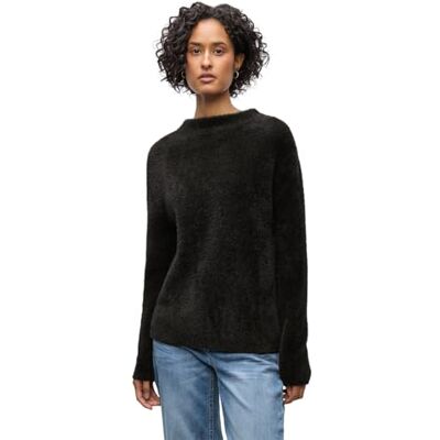 Street One Federgarn Pullover Darkest Brown 42 Street One Federgarn Pullover Darkest Brown 42