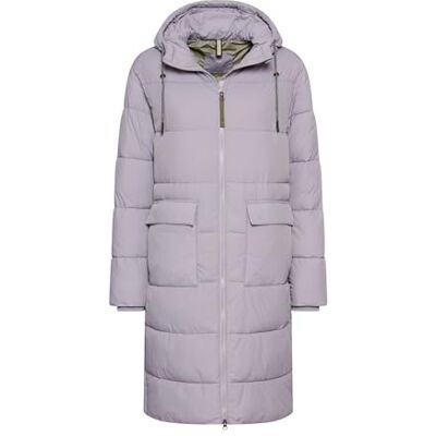 camel active Damen Steppmantel mit verstellbarem Saum und fester Kapuze Lila, womenswear-44 camel active Damen Steppmantel mit verstellbarem Saum und fester Kapuze Lila, womenswear-44