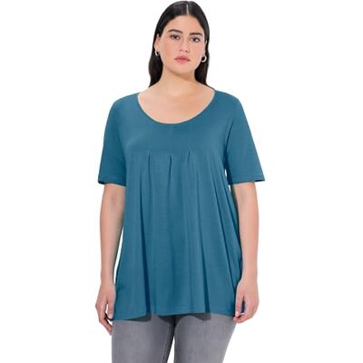 Ulla Popken Damen Shirt denimblau 42+ Ulla Popken Damen Shirt denimblau 42+
