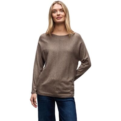 Street One Basic Dolman Pullover Silk Brown Mel. 34 Street One Basic Dolman Pullover Silk Brown Mel. 34