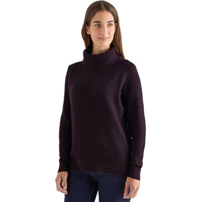 Cecil Strukturpullover Eggplant red XL Cecil Strukturpullover Eggplant red XL
