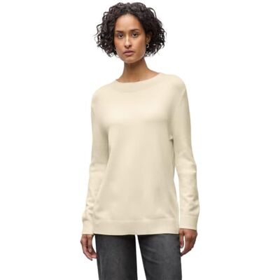 Street One Pullover mit Rollkante Soft beige 46 Street One Pullover mit Rollkante Soft beige 46