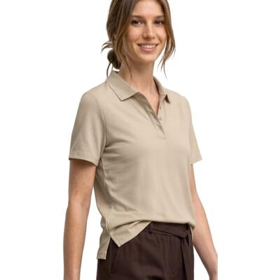 Street One Kurzarm Poloshirt in Rippstruktur Cotton beige 44 Street One Kurzarm Poloshirt in Rippstruktur Cotton beige 44