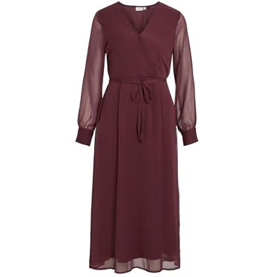 Vila Vifalia V-Neck L/S Midi Dress Noos/Dc Vila Vifalia V-Neck L/S Midi Dress Noos/Dc