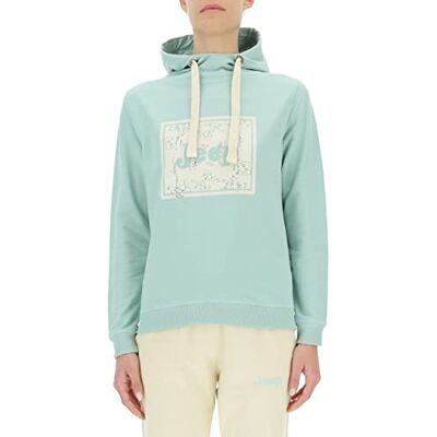 Jeep Damen J Woman Hooded Vintage Botanical Large Print J24s Sweatshirt, Pale Jade, XL EU Jeep Damen J Woman Hooded Vintage Botanical Large Print J24s Sweatshirt, Pale Jade, XL EU