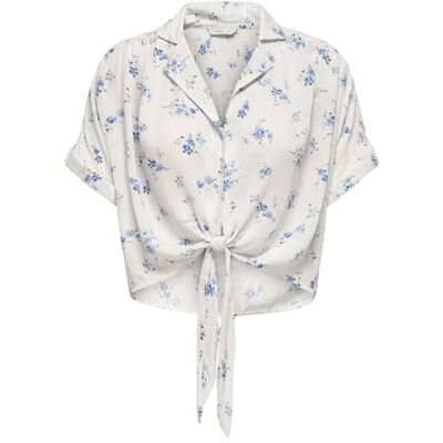 ONLY Onlpaula Life S/S Tie Shirt WVN Noos ONLY Onlpaula Life S/S Tie Shirt WVN Noos