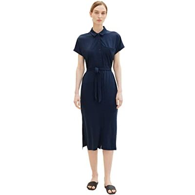 TOM TAILOR Damen 1036649 Kleid, 11758 Midnight Sail, 42 TOM TAILOR Damen 1036649 Kleid, 11758 Midnight Sail, 42