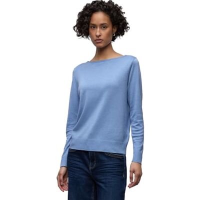 Street One Basic Pullover Bonnet Blue Mel. 42 Street One Basic Pullover Bonnet Blue Mel. 42