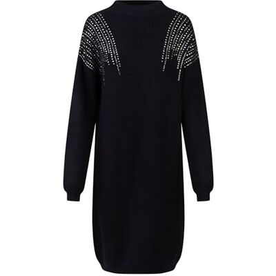 Apart Oversized Strickkleid in Halbpatent gestrickt, aus Einer Soften Viskose- Mischung mit Kaschmir Apart Oversized Strickkleid in Halbpatent gestrickt, aus Einer Soften Viskose- Mischung mit Kaschmir