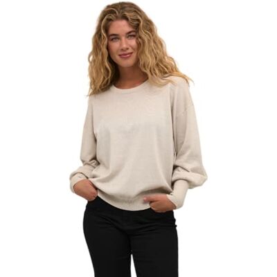 KAFFE Damen Strickpullover KAregina Damen Strickpullover Glitzer Langarm Winter Pullover Casual Elegant Lange Ärmel KAFFE Damen Strickpullover KAregina Damen Strickpullover Glitzer Langarm Winter Pullover Casual Elegant Lange Ärmel