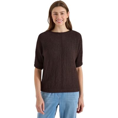 Cecil Dolman Pullover mit U-Boot-Ausschnitt Brown Cacao XXL Cecil Dolman Pullover mit U-Boot-Ausschnitt Brown Cacao XXL