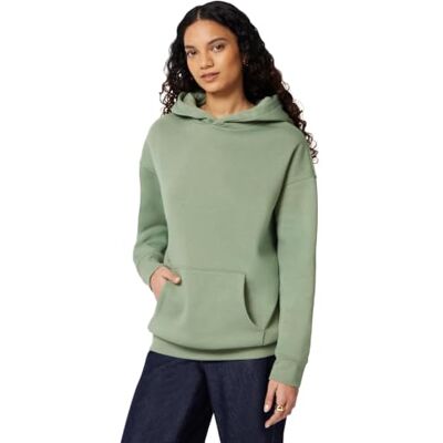 Amazon Damen Oversize Fleece-Kapuzenpullover, Hoodie, Salbeigrün, XL Amazon Damen Oversize Fleece-Kapuzenpullover, Hoodie, Salbeigrün, XL