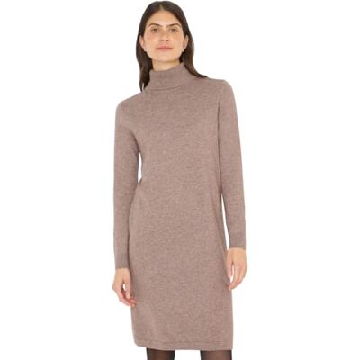 Cecil Kuscheliges Rollkragen Kleid Chocolate Mousse Melange XXL Cecil Kuscheliges Rollkragen Kleid Chocolate Mousse Melange XXL
