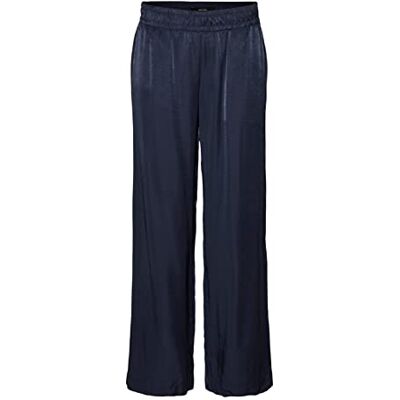 VERO MODA Damen Vmsadiatika Mr Wide Pant Hose, Navy Blazer, 32W / 32L EU VERO MODA Damen Vmsadiatika Mr Wide Pant Hose, Navy Blazer, 32W / 32L EU