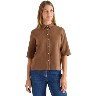 Cecil Veloursbluse Mocha Caramel L Cecil Veloursbluse Mocha Caramel L