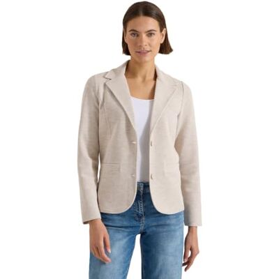 Cecil Blazer mit Struktur in Unifarbe Cashmere beige Melange M Cecil Blazer mit Struktur in Unifarbe Cashmere beige Melange M