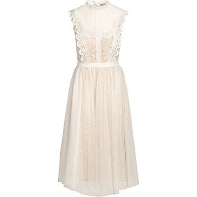Apart Cocktailkleid aus Spitze und Tüll, weiß, S Apart Cocktailkleid aus Spitze und Tüll, weiß, S
