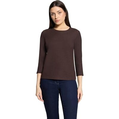Betty Barclay Damen Strukturshirt mit Rundhalsausschnitt 40, Light Maroon Betty Barclay Damen Strukturshirt mit Rundhalsausschnitt 40, Light Maroon