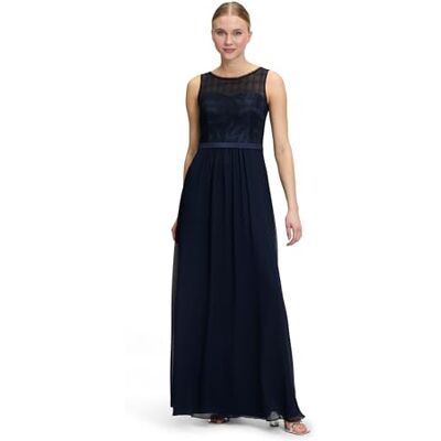 Vera Mont Damen Abendkleid mit Spitze 36, Night Sky Vera Mont Damen Abendkleid mit Spitze 36, Night Sky