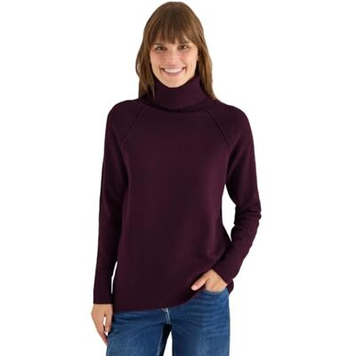 Cecil Strukturmix Pullover Eggplant red XL Cecil Strukturmix Pullover Eggplant red XL