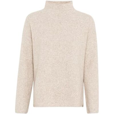 camel active Damen Oversized Strickpullover mit Rollkragen Mandel, Womenswear-L camel active Damen Oversized Strickpullover mit Rollkragen Mandel, Womenswear-L