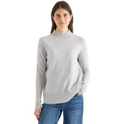 Cecil Cosy Turtleneck Pullover Luna Grey Melange L Cecil Cosy Turtleneck Pullover Luna Grey Melange L