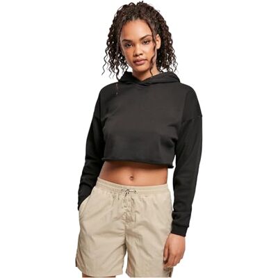 Urban Classics Ladies Oversized Cropped Hoody Black XS Urban Classics Ladies Oversized Cropped Hoody Black XS