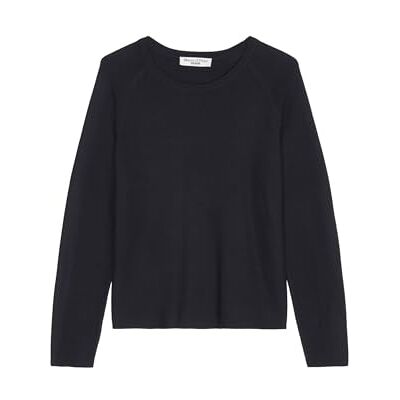 Marc O' Polo Denim Damen Pullover aus Bio-Baumwolle mit Rundhalsausschnitt, Blau (Blue Depths), XXS Marc O' Polo Denim Damen Pullover aus Bio-Baumwolle mit Rundhalsausschnitt, Blau (Blue Depths), XXS