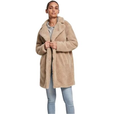 Urban Classics Damen Ladies Oversized Sherpa Coat Mantel, Beige (Sand 00208), XXXX-Large (Herstellergröße: 4XL) Urban Classics Damen Ladies Oversized Sherpa Coat Mantel, Beige (Sand 00208), XXXX-Large (Herstellergröße: 4XL)