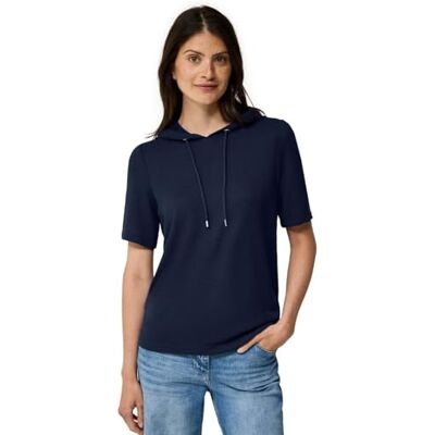 Cecil Damen Crepe Hoodie-Shirt Cecil Damen Crepe Hoodie-Shirt