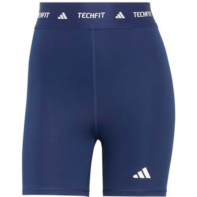 Adidas Women's TECHFIT Short Leggings, dark blue, XS 4 inch Adidas Women's TECHFIT Short Leggings, dark blue, XS 4 inch