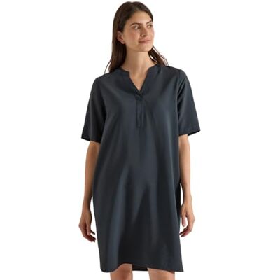 Cecil Knielanges Kleid mit Split Neck Palm Breeze Green M Cecil Knielanges Kleid mit Split Neck Palm Breeze Green M