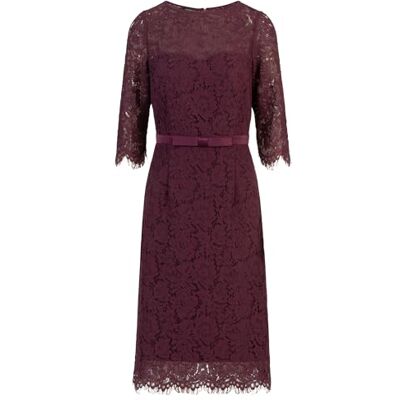 Apart Damen Spitzen Midikleid, Cocktailkleid mit Schleifengürtel, Rundhalsausschnitt, 3/4 Ärmel Formales Kleid, Florales Spitzen Etuikleid Für Hochzeitsgäste, Party & Geschäftskleidung Apart Damen Spitzen Midikleid, Cocktailkleid mit Schleifengürtel, Rundhalsausschnitt, 3/4 Ärmel Formales Kleid, Florales Spitzen Etuikleid Für Hochzeitsgäste, Party & Geschäftskleidung