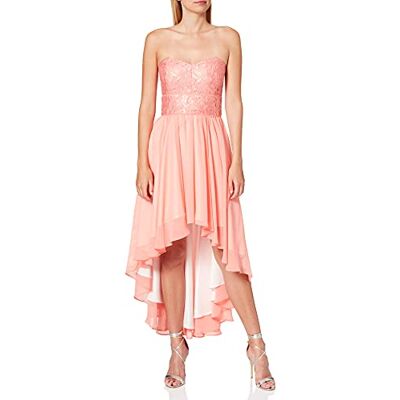 Swing Damen Ballkleid mit hinten abfallendem Saum, Maxi, Einfarbig, Gr. 36, Orange (coral 7777) Swing Damen Ballkleid mit hinten abfallendem Saum, Maxi, Einfarbig, Gr. 36, Orange (coral 7777)