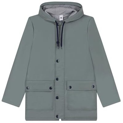Petit Bateau Damen Gewachster Mantel, Grün Thuya, S Petit Bateau Damen Gewachster Mantel, Grün Thuya, S
