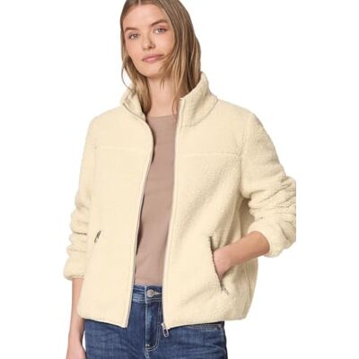 Street One Kuschelige Teddy-Jacke eggshell ecru 40 Street One Kuschelige Teddy-Jacke eggshell ecru 40