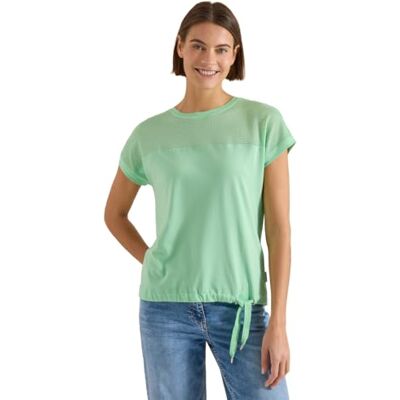 Cecil T-Shirt mit Mesh-Einsatz Juicy Lime M Cecil T-Shirt mit Mesh-Einsatz Juicy Lime M