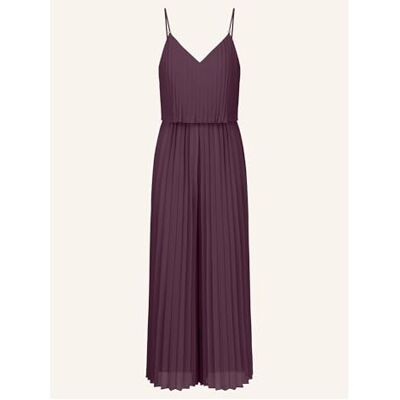 Apart Damen Plissee-Overall, 2-in-1-Look, Overall mit weitem Bein, rückenfreies Outfit mit V-Ausschnitt, ärmelloses Kleid, geflochtene Spaghettiträger mit Perle, Kleidung für Hochzeitsgäste Apart Damen Plissee-Overall, 2-in-1-Look, Overall mit weitem Bein, rückenfreies Outfit mit V-Ausschnitt, ärmelloses Kleid, geflochtene Spaghettiträger mit Perle, Kleidung für Hochzeitsgäste