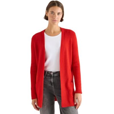 Cecil Offener Struktur-Cardigan Fiery red M Cecil Offener Struktur-Cardigan Fiery red M