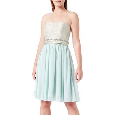 Laona Damen Partykleid Cocktail Dress LA82002, Mini, Gr. 36 (Herstellergröße: S), Mehrfarbig (Chalk Green/Nude 9085) Laona Damen Partykleid Cocktail Dress LA82002, Mini, Gr. 36 (Herstellergröße: S), Mehrfarbig (Chalk Green/Nude 9085)