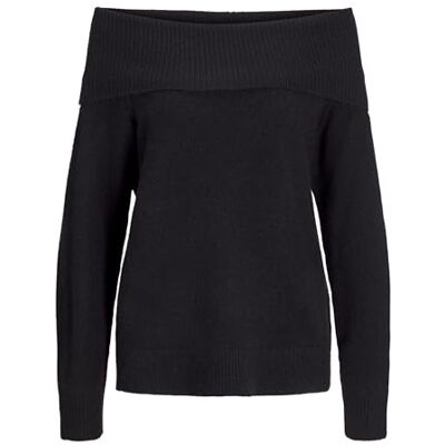 JJXX Jack&Jones Damen JXMINKA Off Shoulder Knit Strickkleid, Black, Medium JJXX Jack&Jones Damen JXMINKA Off Shoulder Knit Strickkleid, Black, Medium